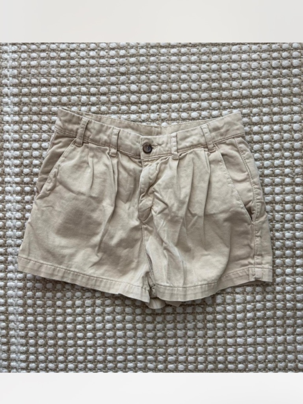 Free People Neutral Pleated Shorts - Picture 2 of 5